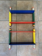 Two Vintage 1980's Pierre Sala Big Pencils Wall Shelves Primary Colors Retro picture