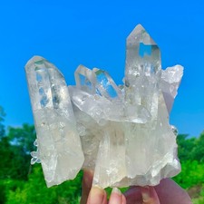 1.55LB  A+++Natural White Crystal Himalayan Quartz Gemstone Cluster/Specimen picture