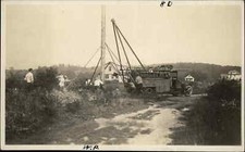 Antique RPPC White Plains NY EW Buckley's co TELEPHONE POLES CONSTRUCTION picture