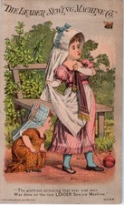 Victorian Trade Cards 1870's The Leader Sewing Machie Co. picture