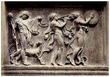 William Axon Mansell, British Museum, Roman Marble Bas-Relief of a Bacchanal wine picture