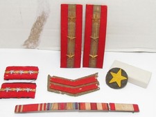 WW2 LOT OF IMPERIAL JAPANESE ARMY SERGEANT SHOULDER BOARDS & RANK INSIGNIA WWII picture