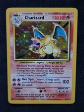 Charizard Base Set Holo Pokémon Card - Rare Vintage 1999 picture