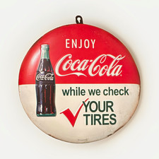Vintage Coca-Cola Round Sign 