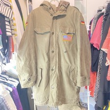 Vintage 70’s German Army Bundeswehr Moleskin Parka Field Jacket Schwarz Passau picture