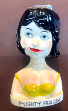 SCARCE VINTAGE 1966 FLIGHTY FRANCINE CIGARETTE LIGHTER JAPAN AIRPLANE STEWARDESS picture