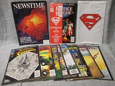 Lot of 11 Death of Superman Funeral for a Friend Doomsday 1993 DC Comic picture