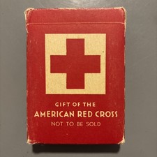 VTG 1944 WWII Aviator Playing Cards - Red Cross & U.S. Government - Complete picture
