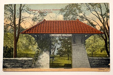NORWICH CT~ENTRANCE TO LOWTHORPE MEADOWS-L M BRONERWINE PHOTO POSTCARD picture