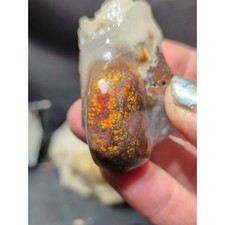 Fire Agate Semi Polished Specimen (38 Grams) picture
