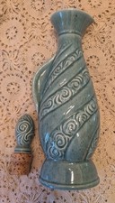 Vintage 1966 Jim Beam Regal China Turquoise Teal Swirl Decanter with Stopper picture