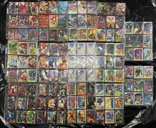 Vintage Marvel Trading Cards Lot 1991-1995 Fleer Metal Masterpieces X-Men Binder picture