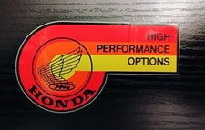 Honda High Performance Options Decal 3.25 x 2 inches Buy it Today picture