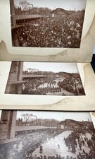 Antique Photos (3) 1896 Manchester NH Semi-Centennial Parade Military Flags Org. picture