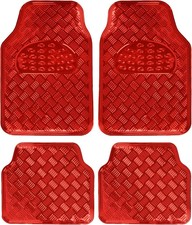 Metallic Chrome Car Floor Mats All-Weather Universal Fit Automotive Floor Mats f picture