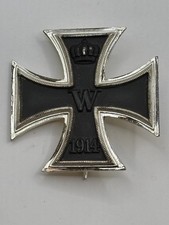 WWI 1914 IRON CROSS 1ST CLASS 3-PIECE MAGNETIC IRON CORE MINT 1957 VERSION picture