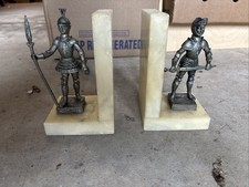 vintage Italian medieval knight bookends by Déposé, 1960s picture