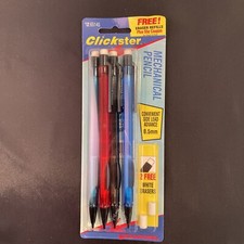 Sanford Clickster Grip Mechanical Pencil 0.5mm 4 PACK NEW #66145 Ultra Fine 1997 picture