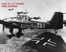 WW2 8x10 Photo WW2 Photo formation of German Ju 87 Stuka dive bombers O0920 picture
