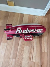 RARE Budweiser Beer Hanging Blimp Sign Bud One Wood Vintage Anheuser Busch  picture