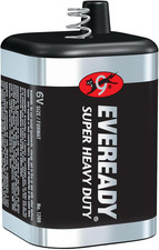 EVEREADY Super Heavy Duty 1209 6 Volt Spring Lantern Battery picture