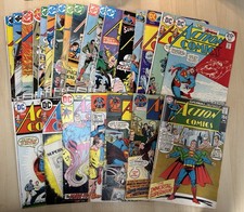 Lot 25x Action Comics DC Superman 15¢  Early Bronze 1969 picture