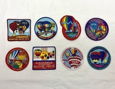 Albuquerque Vintage BALLOON FIESTA PATCHES Collectible Years 8 total 1985-1992 picture
