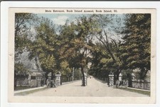 Rock Island IL postcard - Arsenal - Main Entrance 1910s picture