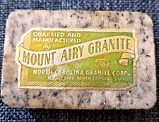 SCARCE MOUNT AIRY GRANITE CO MT AIRY NC SALESMAN SAMPLE ADVERTISING PIECE picture