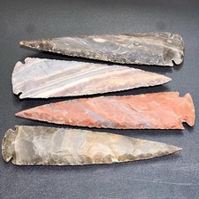 Large Fancy Jasper Arrowhead Decorative Stone Spear Carving Wholesale Gemstone picture