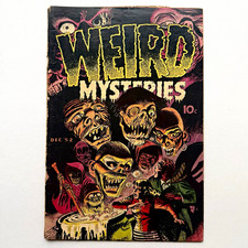 Weird Mysteries 2 Gilmor 1952 Pre-Code Horror Bernard Baily est GD, color touch picture