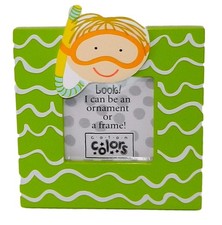 Coton Colors Pottery Splish Splash Boy Ornament or Frame picture