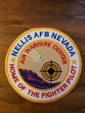 USAF BASE PATCH, NELLIS AFB, NEVADA, HOME OF THE FIGHTER PILOT, AWC picture