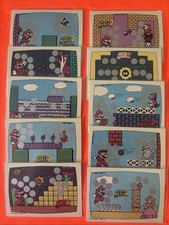 SUPER MARIO BROS. 2 1989 Topps Nintendo Scratch-Off 10 Card Set NM or Better Uns picture