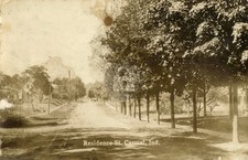 Residence Street Carmel Indiana IN c1908 RPPC Photo Postcard COPY picture