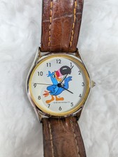 Vintage 1991 Kellogg's Toucan Sam Watch Sasco Inc Froot Loops Leather Band picture