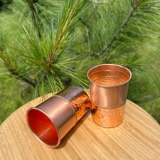 2X Copper Cup 300ml | 99.9% Pure Copper | Ayurvedic Premium Grade Copper Tumbler picture