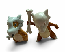 Vintage Pokemon TOMY Cubone & Marowak Mini Figures Evolution Set Lot of 2 picture