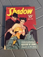 PULP:  SHADOW 1941 March 1-Mansion of Crime-PULP STREET & SMITH picture