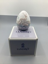 NOS Lladro 1995 Limited Edition Porcelain Egg #17550 Stag Deer W/Original Box picture