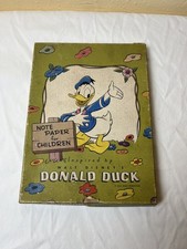 Vintage 1950s Donald Duck Note Paper Box Set Disney Stationery picture