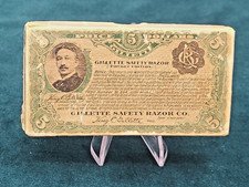 Canada Gillette Pocket Edition Razor Box $5 Green Currency Style King C Gillette picture