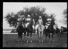 Photo:Polo Players on Horses 1920s Vintage Sports Photograph picture