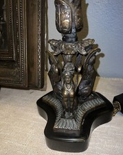 ANTIQUE NAPOLEON 111 BRONZE CANDELABRAS 21