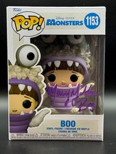 Mary Gibbs Signed/Inscribed Monsters Inc Boo Funko Pop #1153 Purple Signature picture