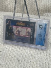 JOSH BROLIN Thanos 2018 UD Avengers Infinity War Film Cel AUTO #74/100 CGC 8.5 picture