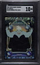 2025 Topps Disney Wonder #41 Ursula Black Sparkle Foil 10/10 SGC 10 GM picture