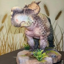 1:20 Resin Pachyrhinosaurus Dinosaur Statue GK Model Collectible Display Figure picture