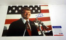 President Jimmy Carter Signed Autograph 11x14 Photo PSA/DNA COA #8 picture