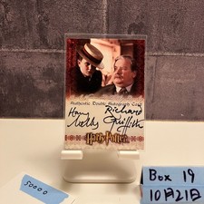 2001 Artbox Harry Melling & Richard Griffiths Auto Card HP Harry Potter picture